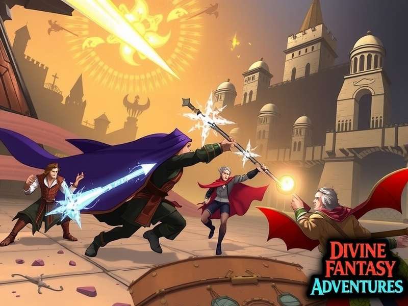 Intense Mythical Battles in Divine Fantasy Adventures Divine Fantasy Adventures Combat Scene